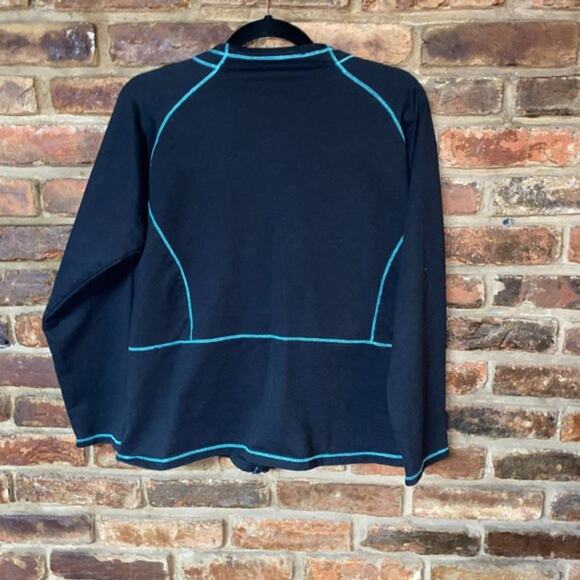 Kim Rogers Black & Green Full Zip Athletic Jacket Women's Size Large** - Picture 6 of 6
